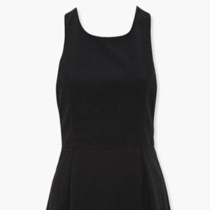 Designer Little Black Dress. Sexy Silhouette